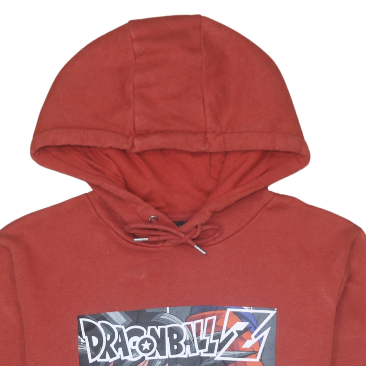 Primark Men Red Dragon Ball Z Hoodie Medium Pullover Fleece Anime Style
