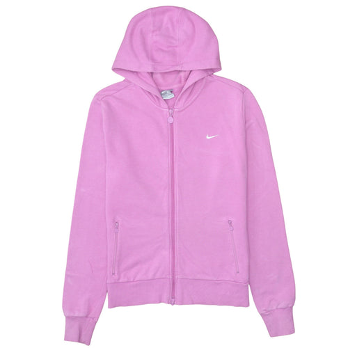 Nike Womens Pink Full Zip Hoodie XL Cotton Blend Casual
