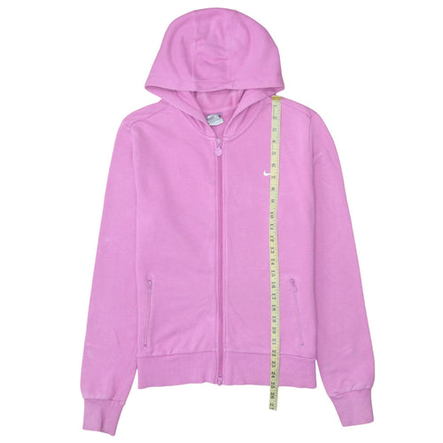 Nike Womens Pink Full Zip Hoodie XL Cotton Blend Casual