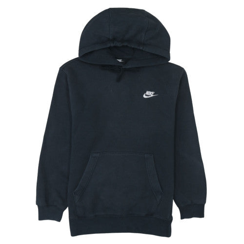 Nike Womens Black XS Pullover Hoodie Cotton Fleece Casual Sweatshirt