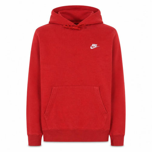 Nike Men's Red Pullover Hoodie M Regular Fit Sports Fleece Sweatshirt