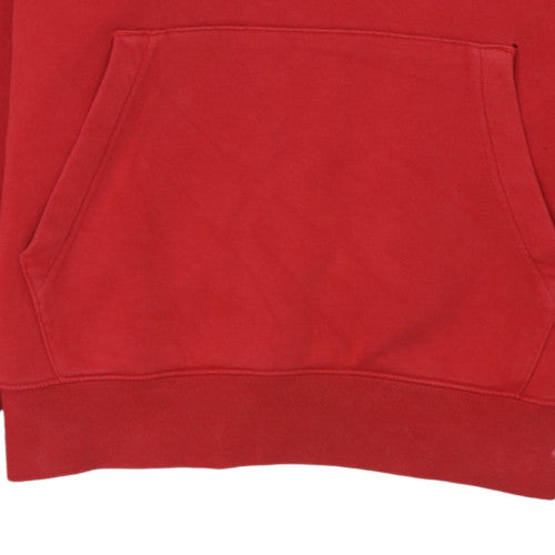 Nike Men's Red Pullover Hoodie M Regular Fit Sports Fleece Sweatshirt