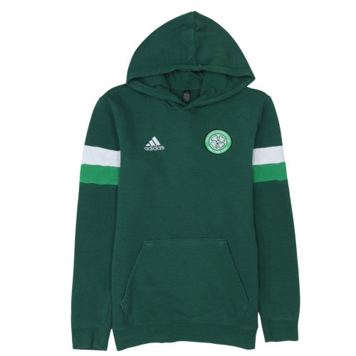 Adidas Mens Green Celtic FC Pullover Hoodie Size M Sportswear