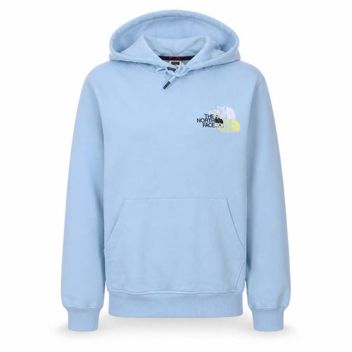 The North Face Men's Blue Pullover Hoodie Size S Outdoor Fleece
