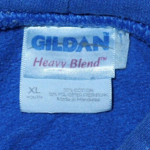 Gildan Men’s Blue XL Pullover Hoodie Surf Graphic Heavyweight