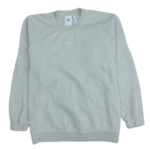 Adidas Mens Grey XL Crew Neck Sweatshirt Classic Pullover