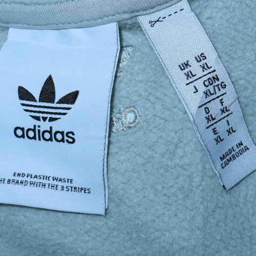 Adidas Mens Grey XL Crew Neck Sweatshirt Classic Pullover