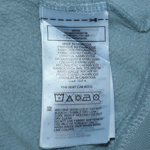 Adidas Mens Grey XL Crew Neck Sweatshirt Classic Pullover