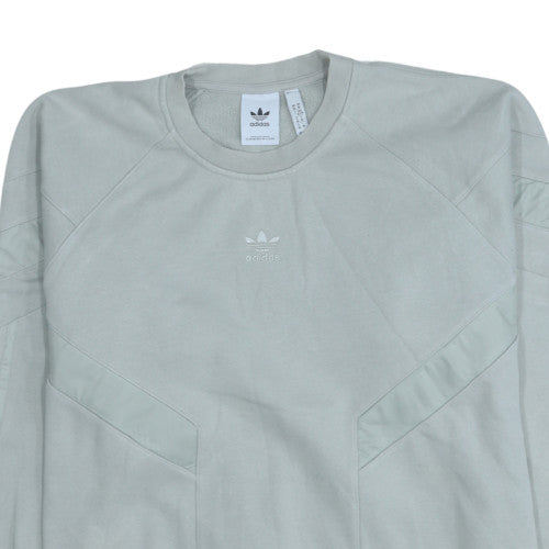 Adidas Mens Grey XL Crew Neck Sweatshirt Classic Pullover