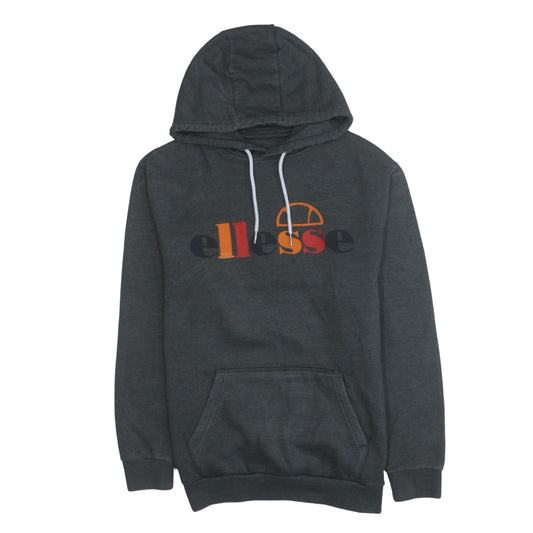 Ellesse Men's Grey Pullover Hoodie Medium Logo Fleece Sweatshirt