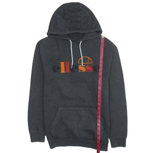 Ellesse Men's Grey Pullover Hoodie Medium Logo Fleece Sweatshirt