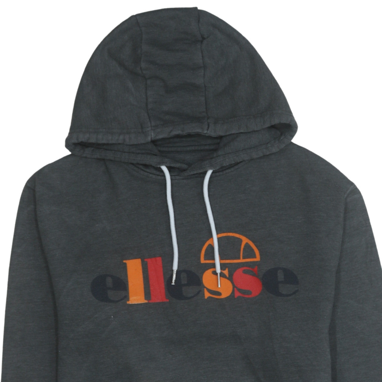 Ellesse Men's Grey Pullover Hoodie Medium Logo Fleece Sweatshirt