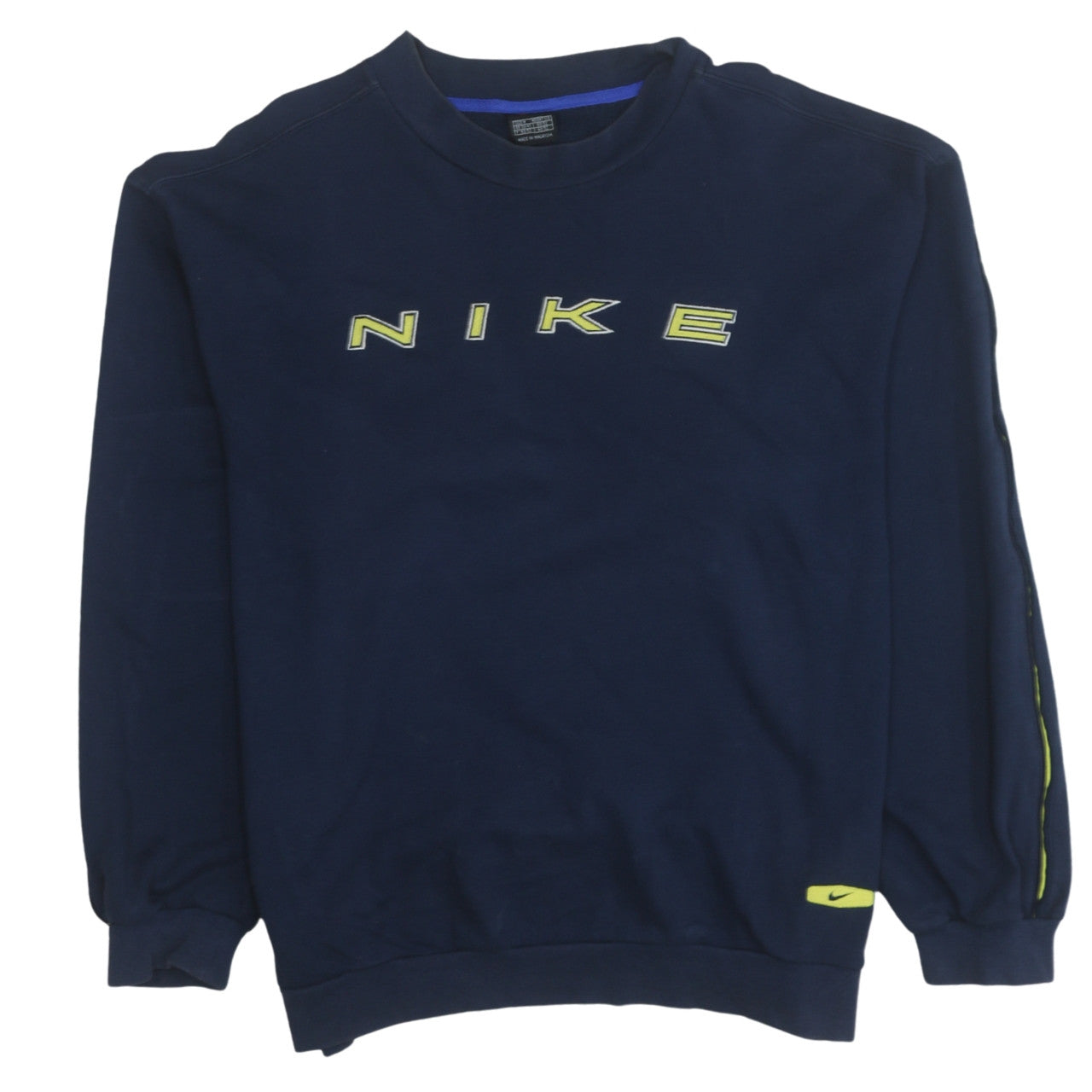 Nike Men's Blue Crew Neck Pullover Sweatshirt Size M Vintage Logo