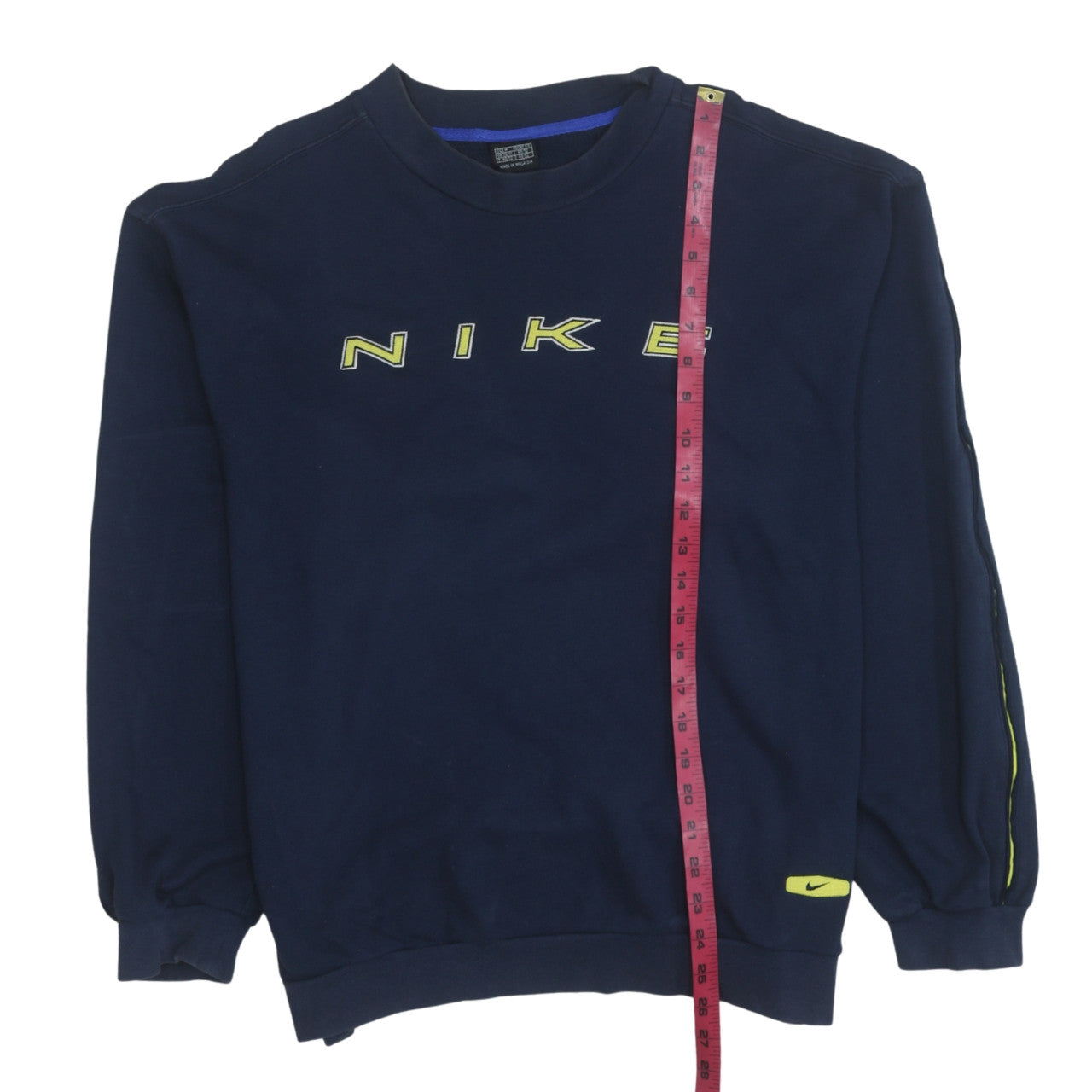 Nike Men's Blue Crew Neck Pullover Sweatshirt Size M Vintage Logo
