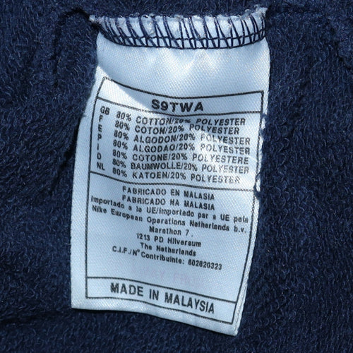 Nike Men's Blue Crew Neck Pullover Sweatshirt Size M Vintage Logo