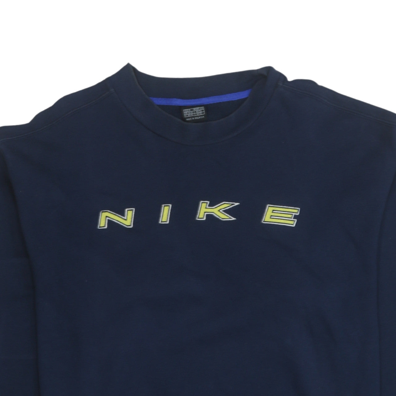 Nike Men's Blue Crew Neck Pullover Sweatshirt Size M Vintage Logo