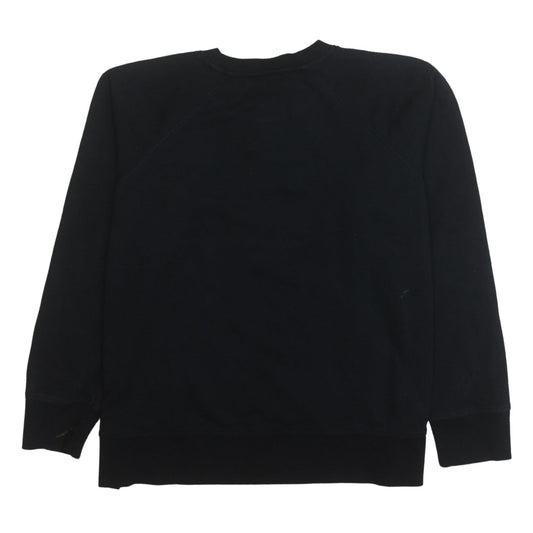 DKNY Sport Women's Black Cotton Blend Crew Neck Pullover Sweatshirt Size M