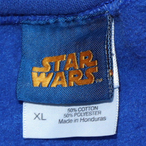 Star Wars Men's Blue XL Sweatshirt Crew Neck Fleece Pullover