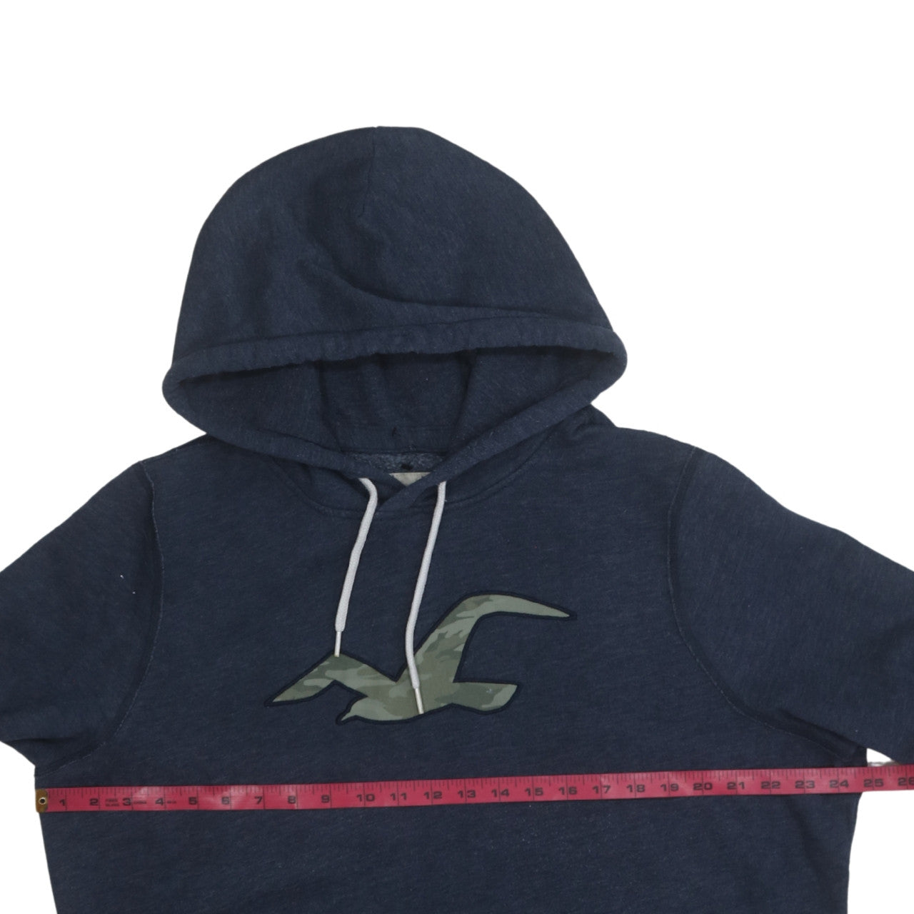 Hollister Men’s Blue Pullover Hoodie XL Fleece Logo Sweatshirt