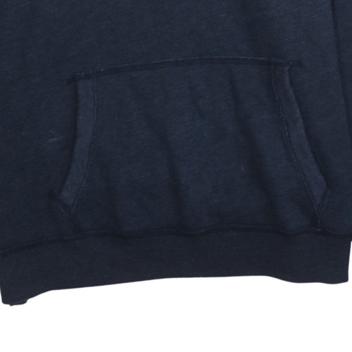 Hollister Men’s Blue Pullover Hoodie XL Fleece Logo Sweatshirt