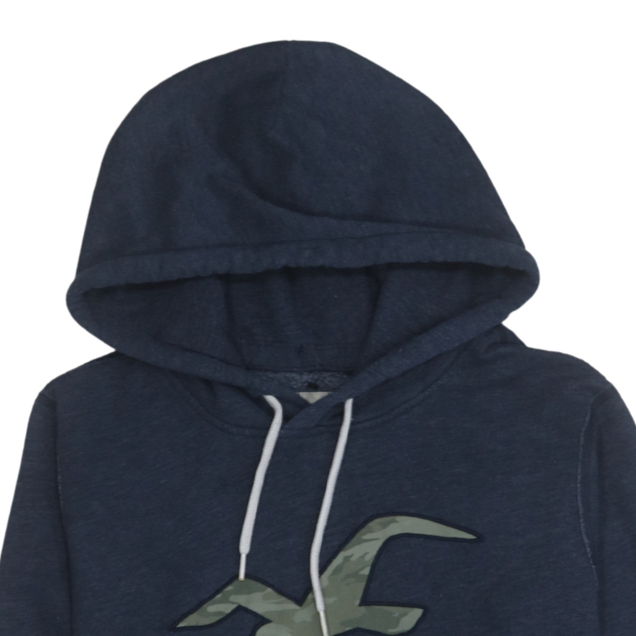 Hollister Men’s Blue Pullover Hoodie XL Fleece Logo Sweatshirt