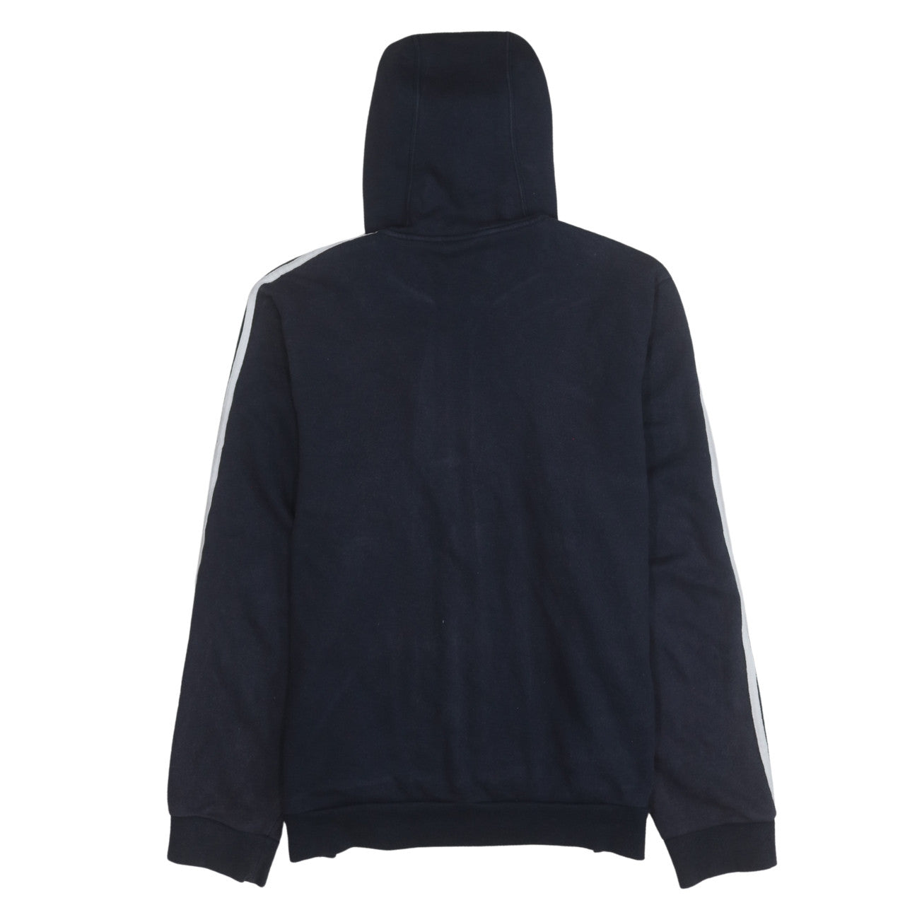 Adidas Men Black Full Zip Hoodie L Sports Fleece Sweatshirt