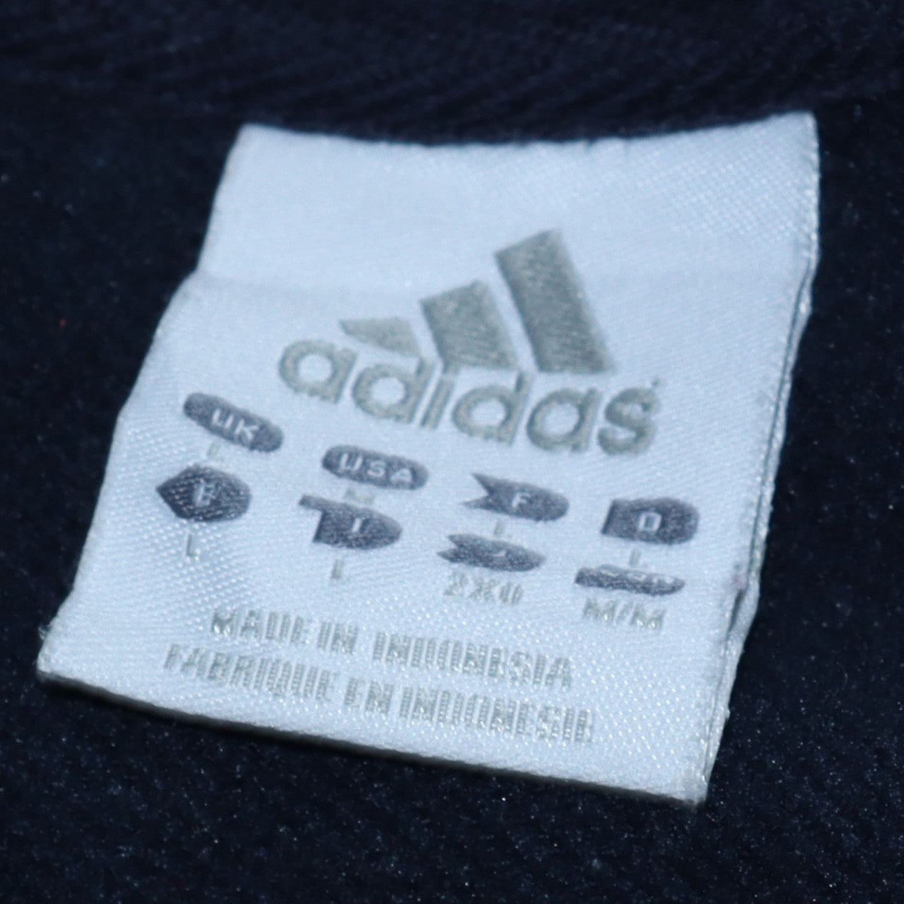 Adidas Men Black Full Zip Hoodie L Sports Fleece Sweatshirt
