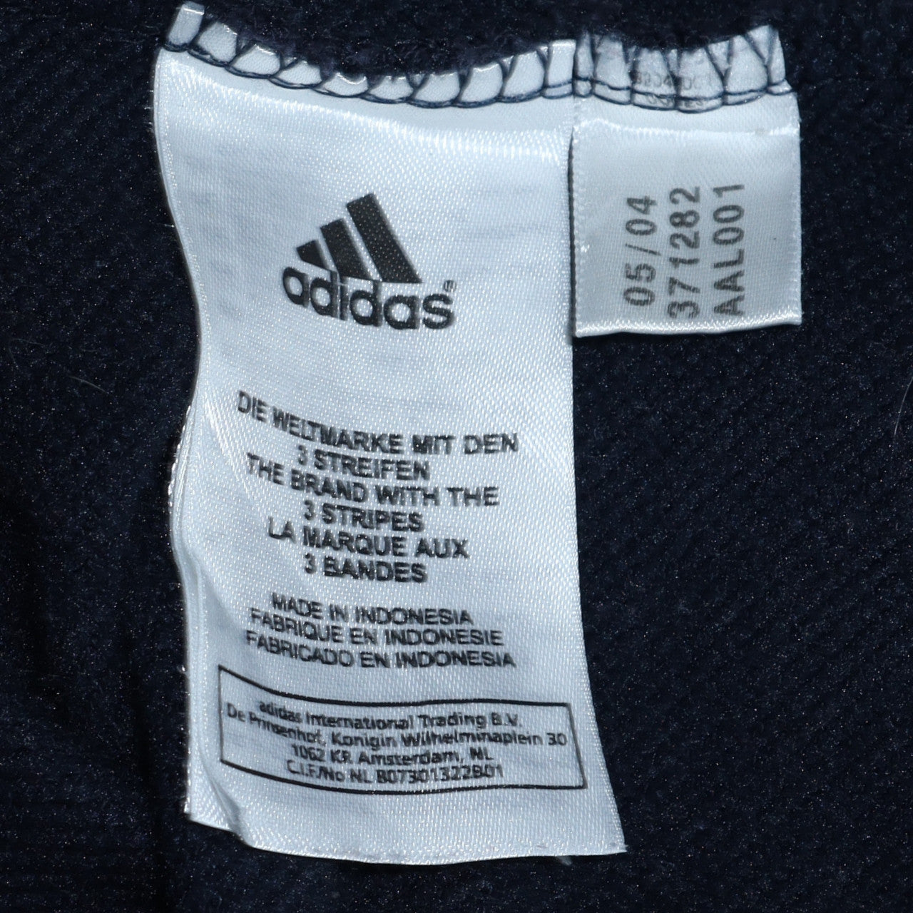 Adidas Men Black Full Zip Hoodie L Sports Fleece Sweatshirt