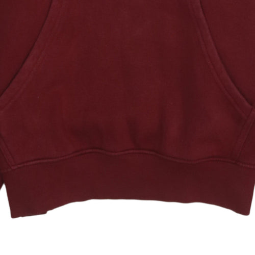 Champion Men's Red Pullover Hoodie Size S Logo Fleece Sweatshirt
