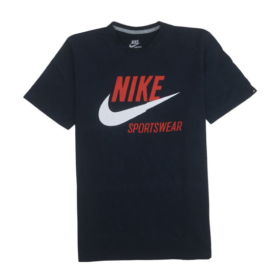 Nike Men's Blue Sportswear Graphic Cotton T-Shirt L