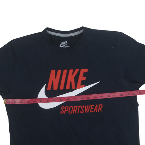 Nike Men's Blue Sportswear Graphic Cotton T-Shirt L