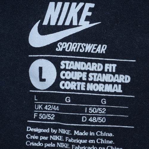 Nike Men's Blue Sportswear Graphic Cotton T-Shirt L