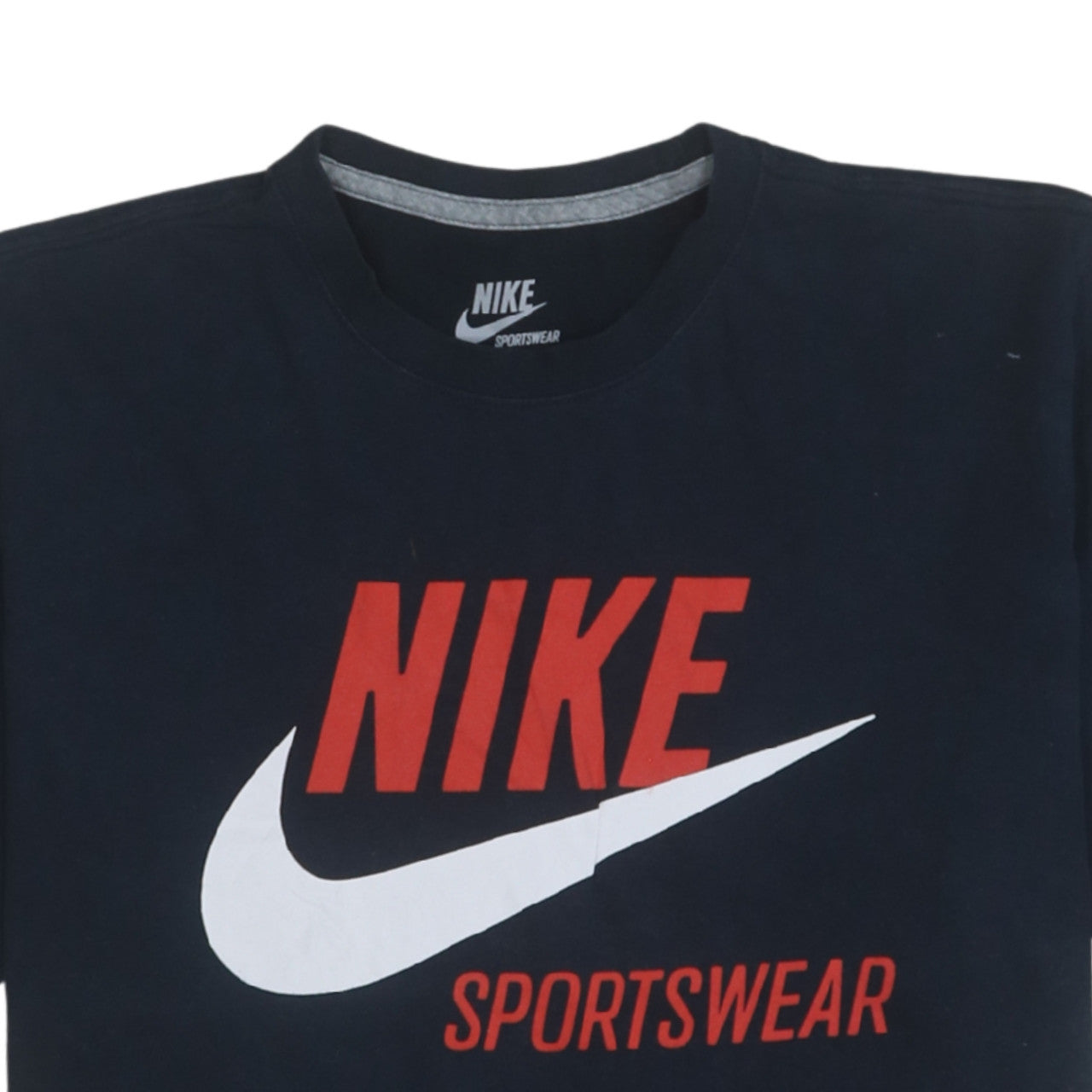 Nike Men's Blue Sportswear Graphic Cotton T-Shirt L