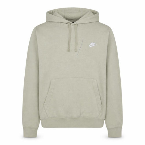 Nike Men Beige Pullover Hoodie M Fleece Sportswear Sweatshirt