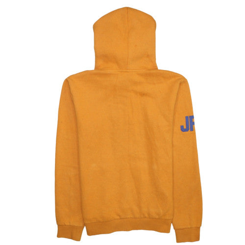 Superdry Men's Mustard Yellow Pullover Hoodie Size M Graphic Print
