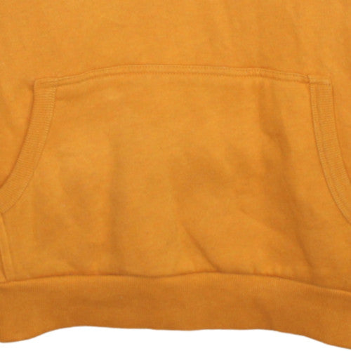 Superdry Men's Mustard Yellow Pullover Hoodie Size M Graphic Print