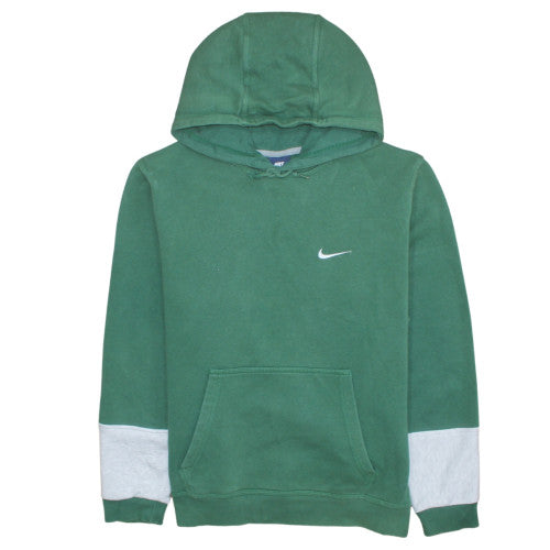 Nike Mens Green Pullover Hoodie L Logo Fleece Sportswear Sweatshirt