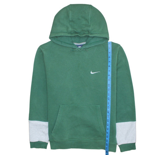Nike Mens Green Pullover Hoodie L Logo Fleece Sportswear Sweatshirt
