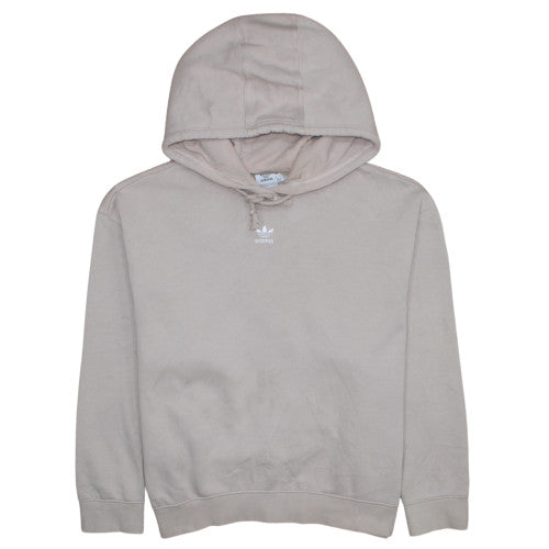 Adidas Womens Beige Hoodie 12-14 Pullover Cotton Blend Casual