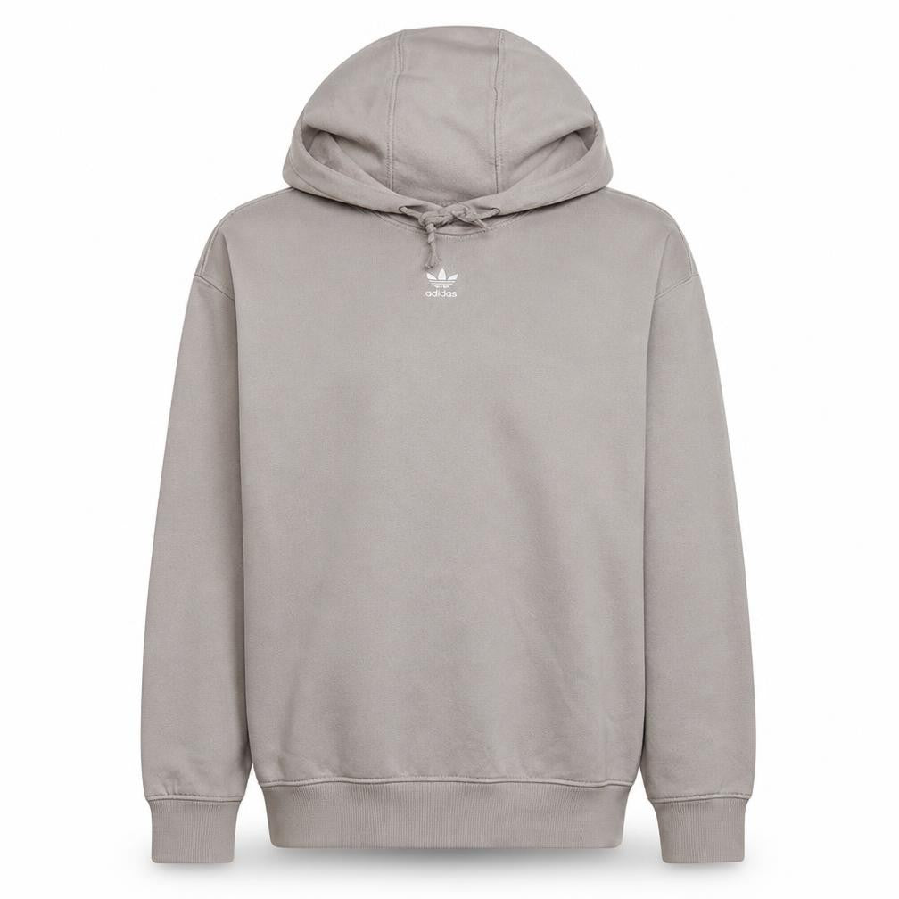 Front view of Adidas women’s beige hoodie 12-14 pullover cotton blend casual