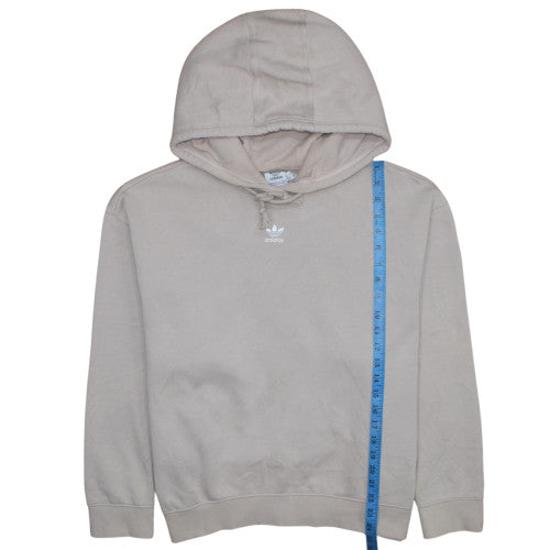 Adidas Womens Beige Hoodie 12-14 Pullover Cotton Blend Casual