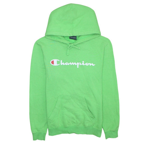 Champion Men's Green Pullover Logo Hoodie Size S