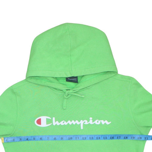 Champion Men's Green Pullover Logo Hoodie Size S