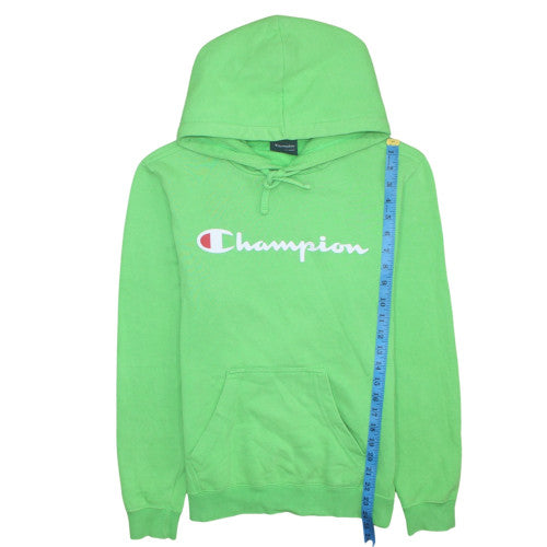 Champion Men's Green Pullover Logo Hoodie Size S