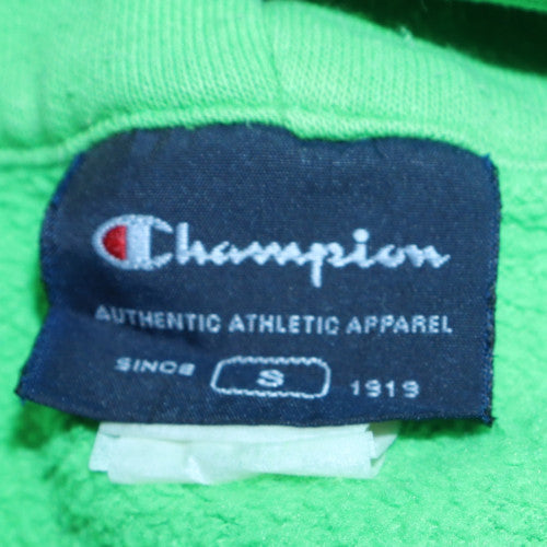 Champion Men's Green Pullover Logo Hoodie Size S