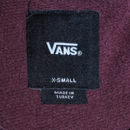 Vans Men's Brown XS Pullover Hoodie Skate Graphic Classic
