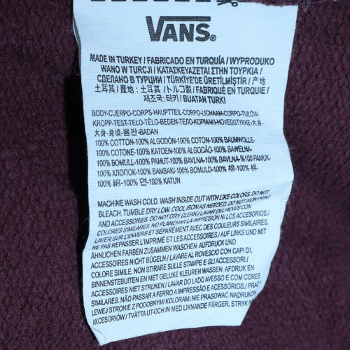 Vans Men's Brown XS Pullover Hoodie Skate Graphic Classic