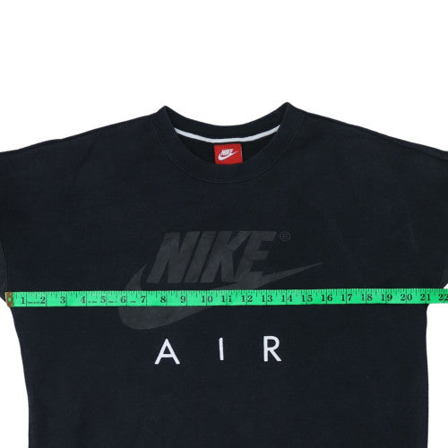 Nike Air Men's Black Small Pullover Crew Neck Graphic Sweatshirt
