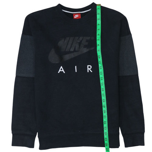 Nike Air Men's Black Small Pullover Crew Neck Graphic Sweatshirt