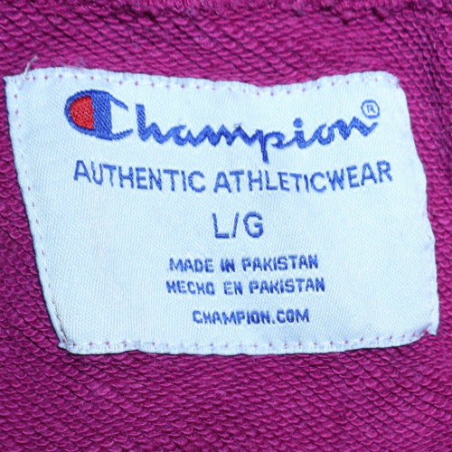 Champion Women's Purple 1/2 Zip Pullover Sweatshirt Size L